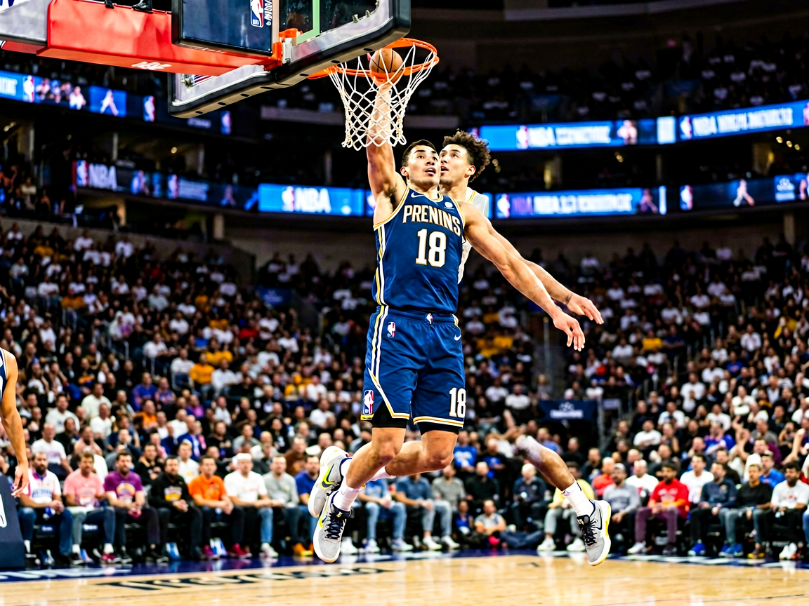 6686体育篮球资讯——NBA职业篮球比赛中球员空中扣篮的精彩瞬间